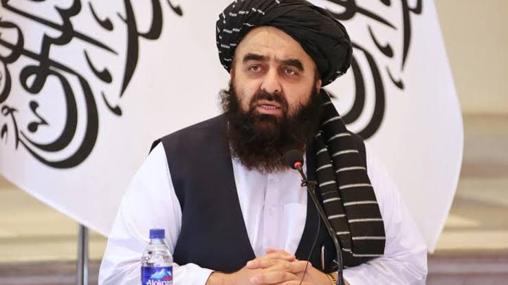 Amir Khan Muttaqi, Taliban foreign minister, during his BBC interview