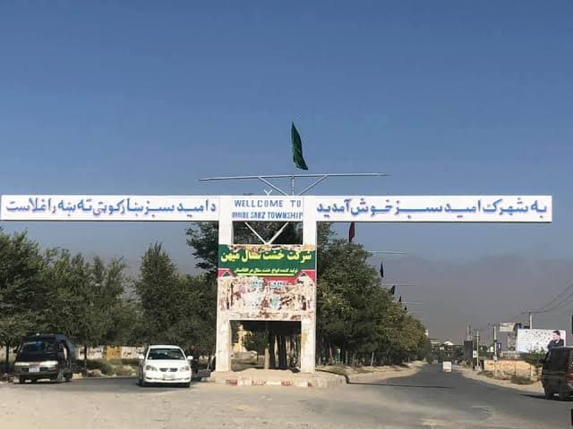 Residential blocks in the Omid-e Sabz township, west Kabul, amid land ownership disputes